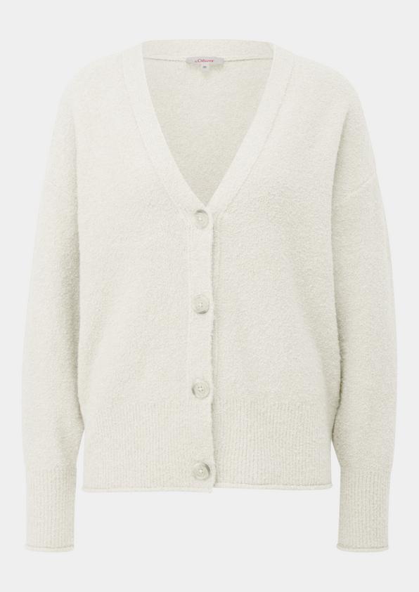 s.Oliver Strickjacke aus Baumwoll-Bouclé