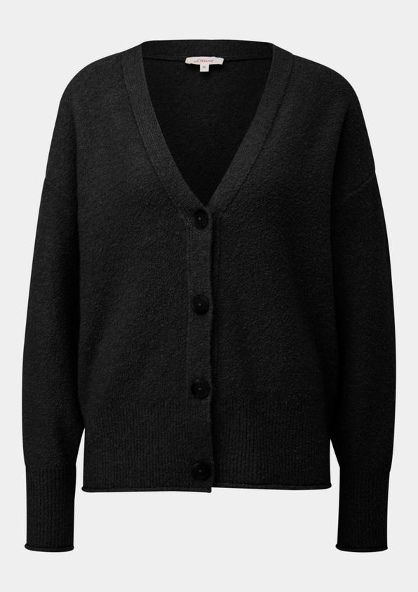 s.Oliver Strickjacke aus Baumwoll-Bouclé
