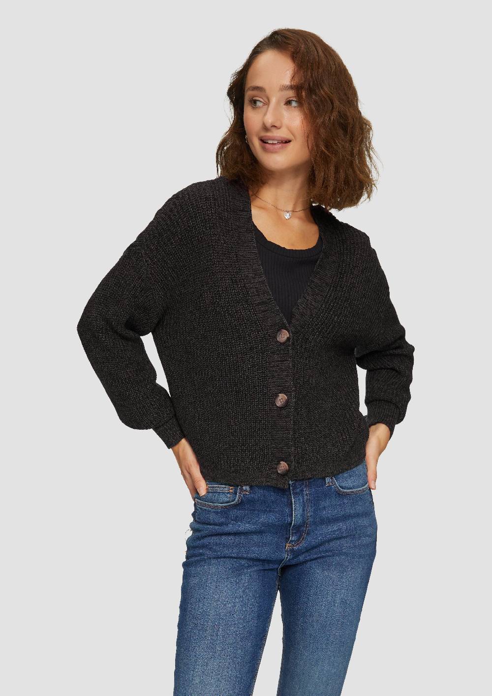 S.Oliver Strickjacke Aus Baumwollmix