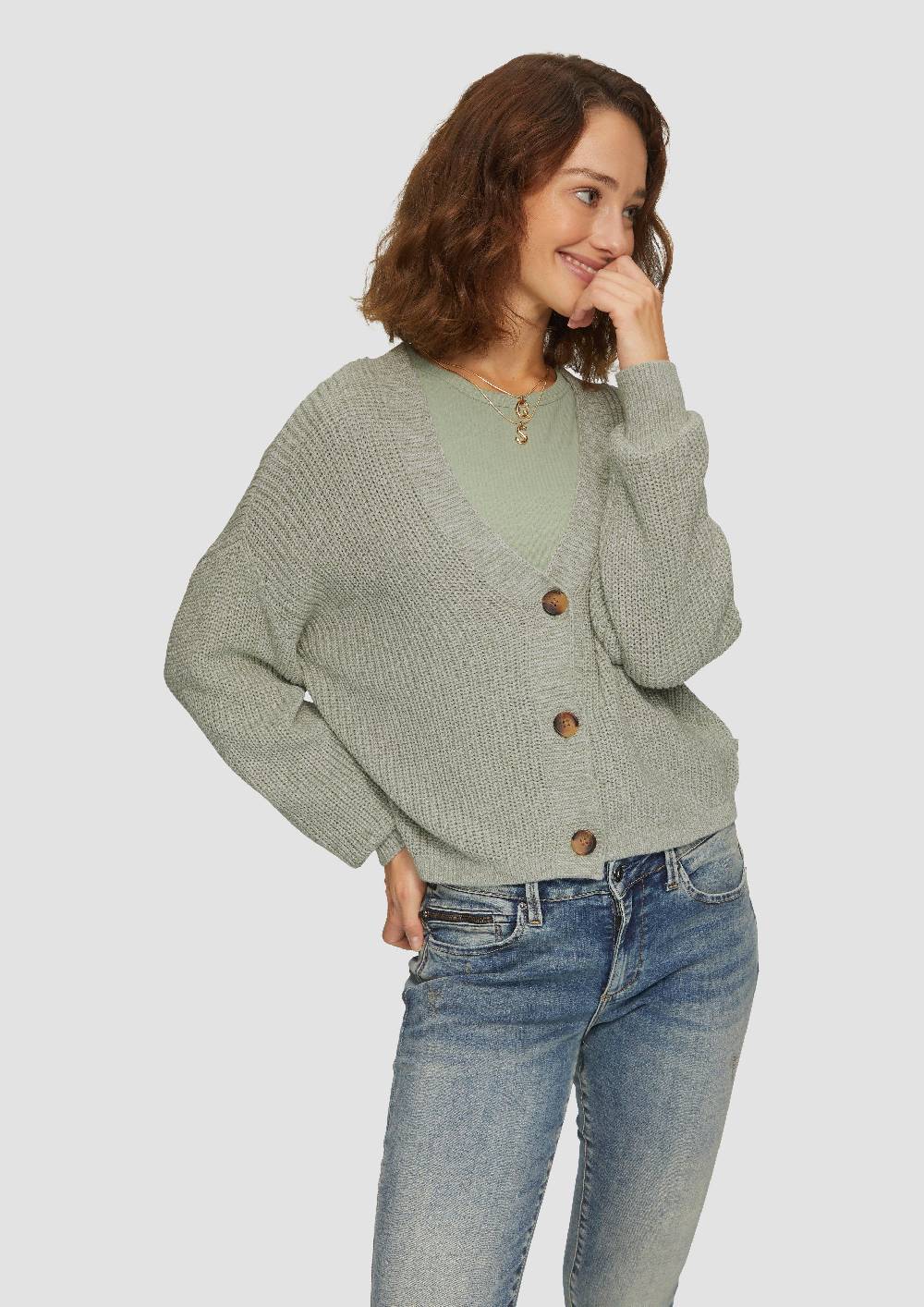 S.Oliver Strickjacke Aus Baumwollmix