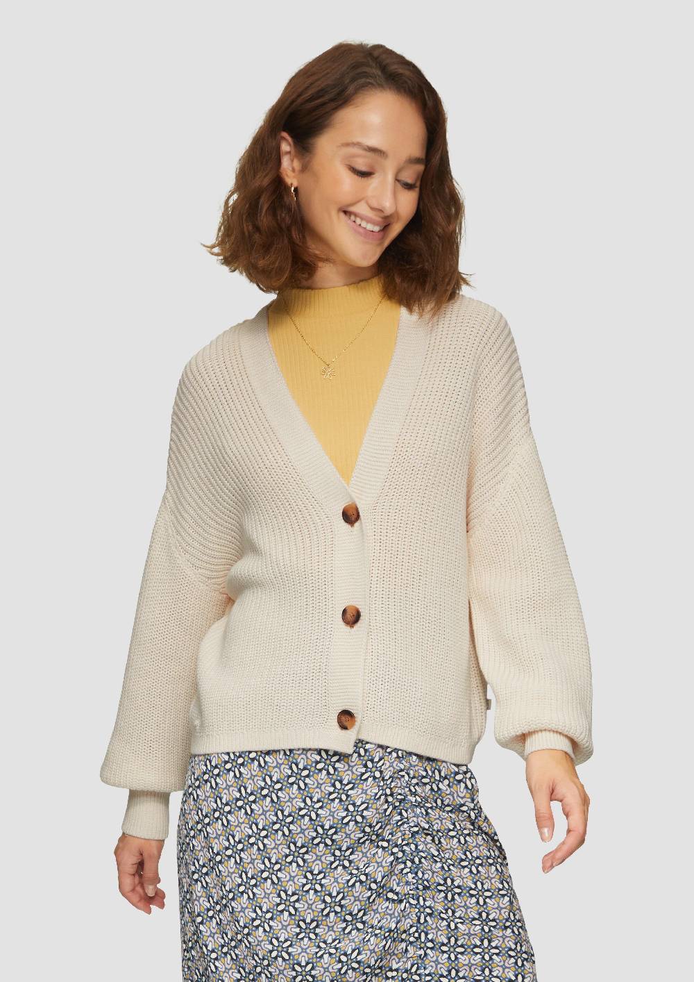 S.Oliver Strickjacke Aus Baumwollmix