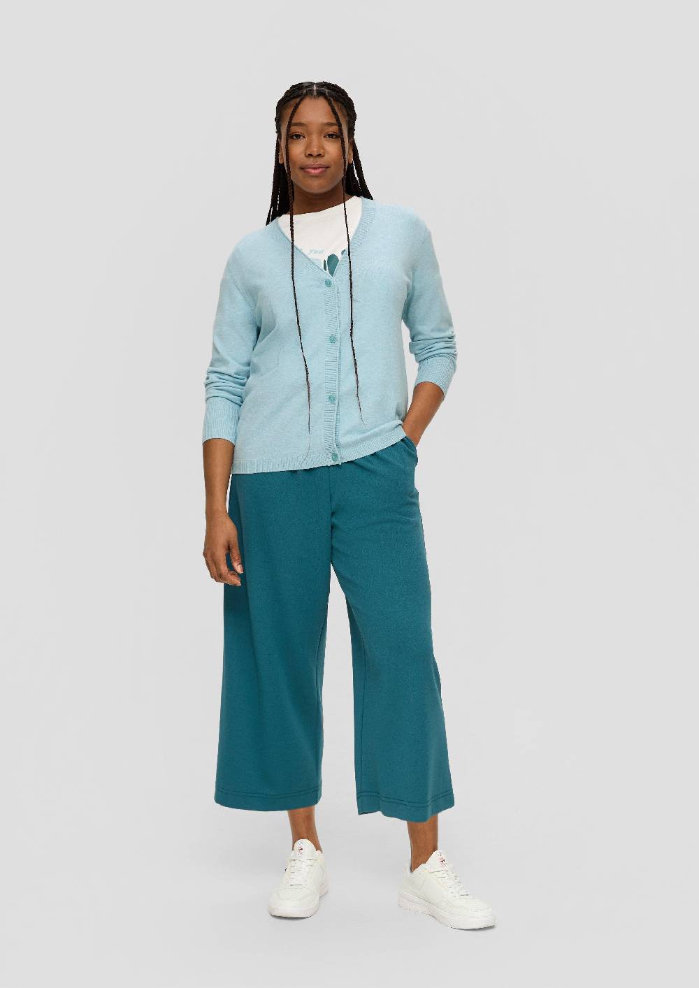 S.Oliver Strickjacke Aus Viskosemix