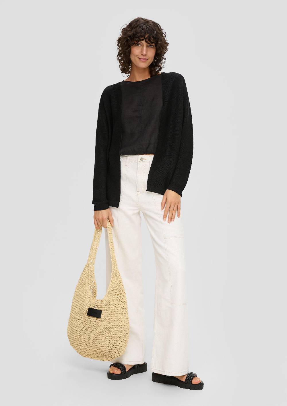 S.Oliver Strickjacke Aus Viskosemix