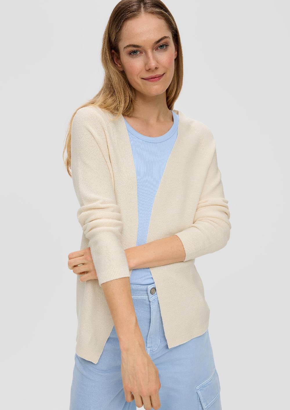 S.Oliver Strickjacke Aus Viskosemix