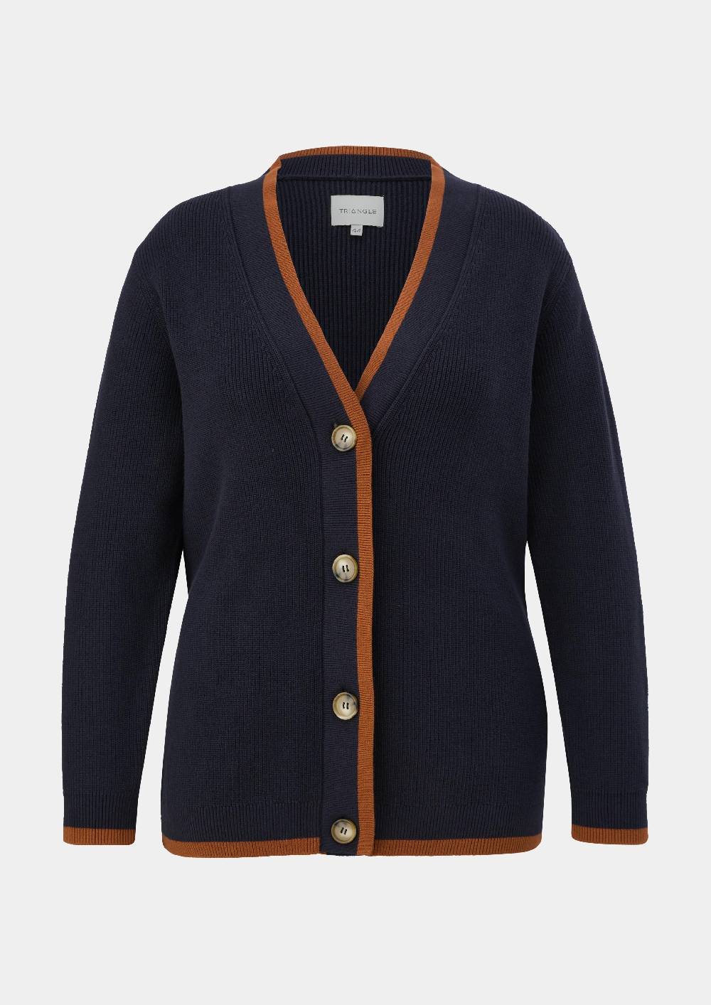 S.Oliver Strickjacke Mit Rippstruktur