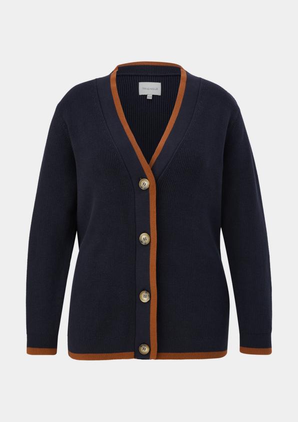 S.Oliver Strickjacke Mit Rippstruktur