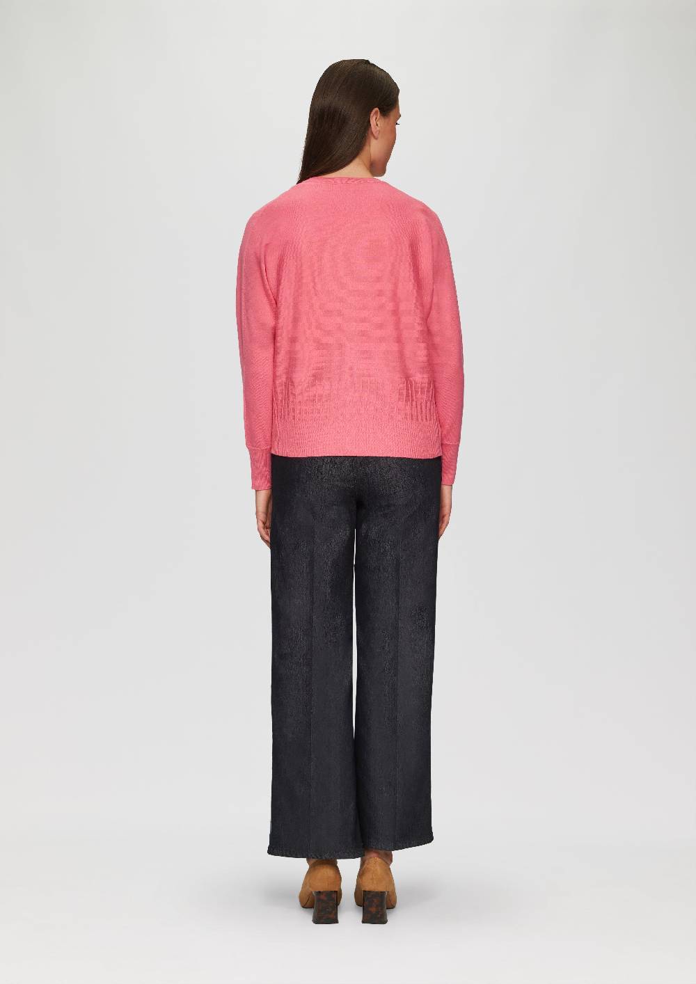 S.Oliver Strickjacke Mit Strukturmuster Am Saum