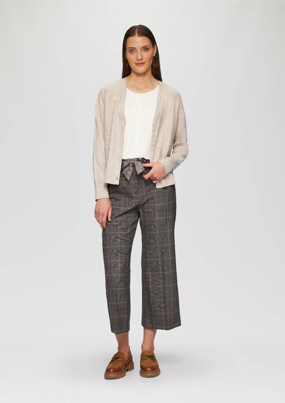 S.Oliver Strickjacke Mit Strukturmuster Am Saum