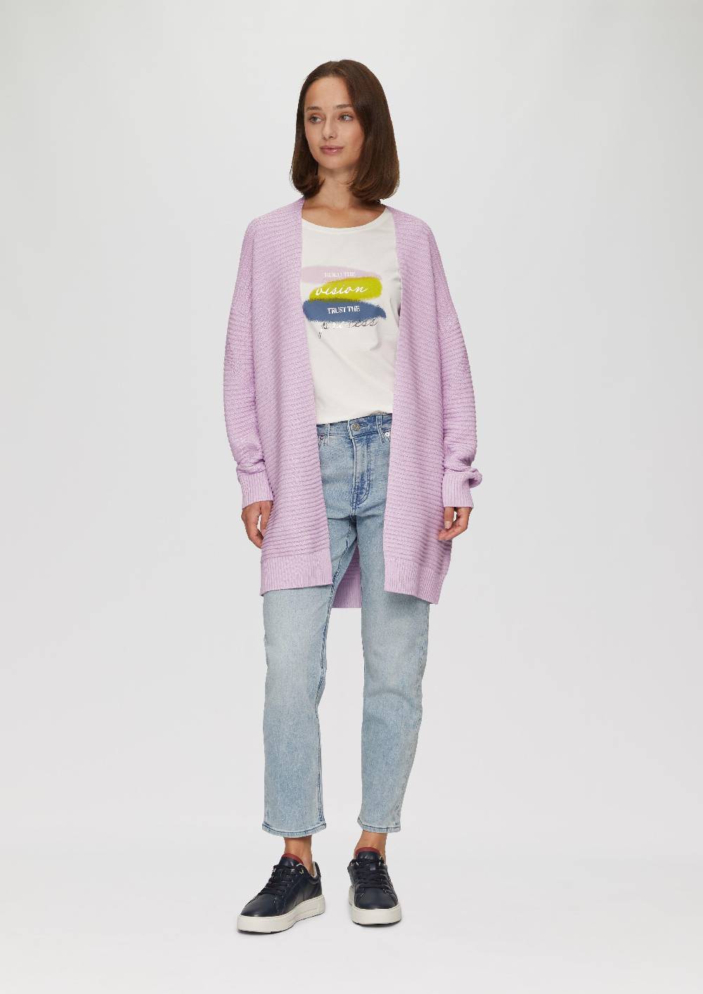 S.Oliver Strickjacke Mit Strukturmuster