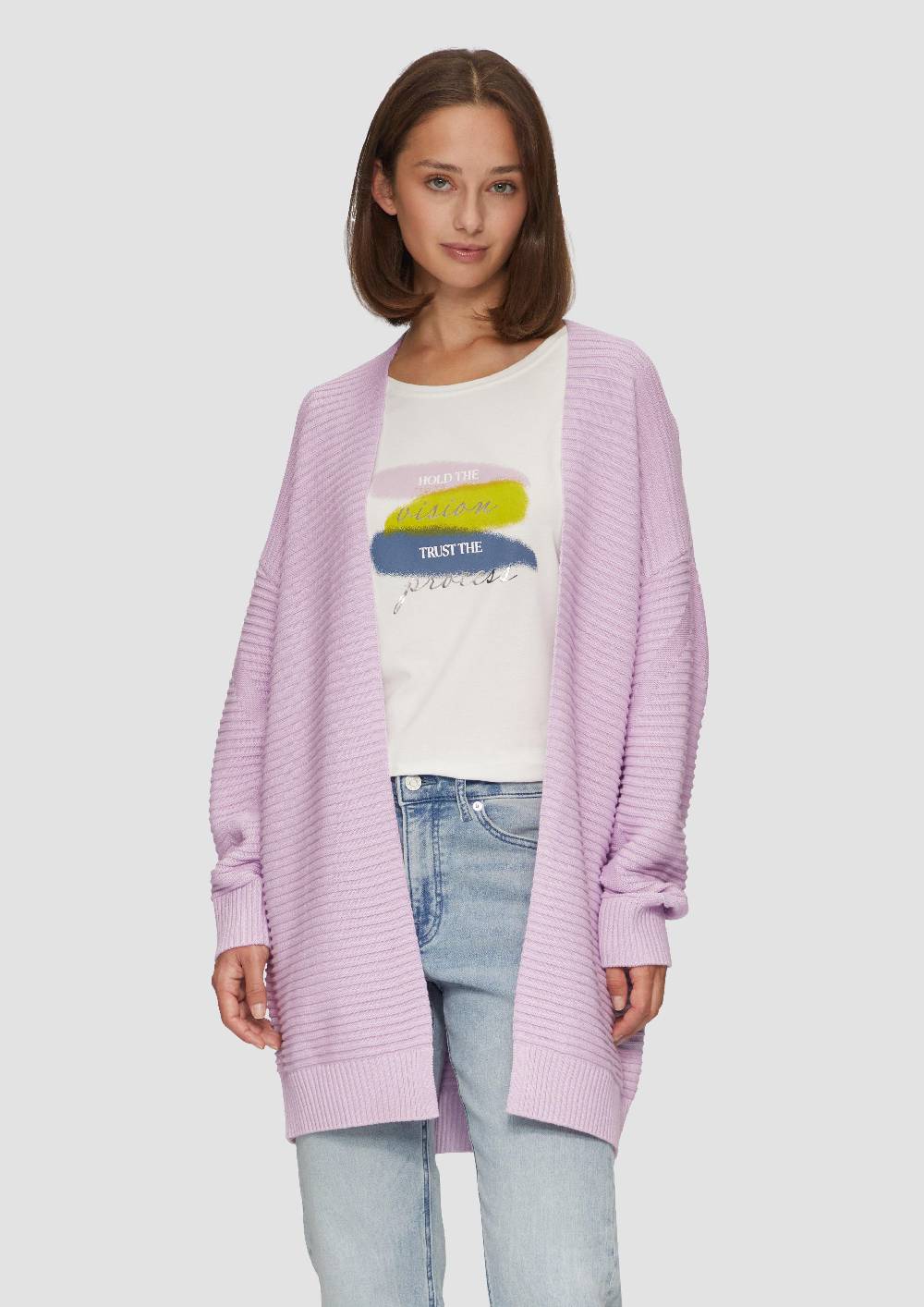 S.Oliver Strickjacke Mit Strukturmuster