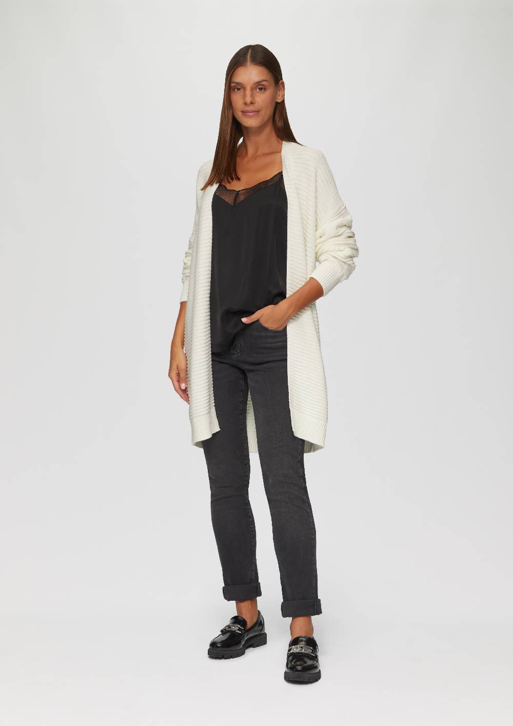 S.Oliver Strickjacke Mit Strukturmuster