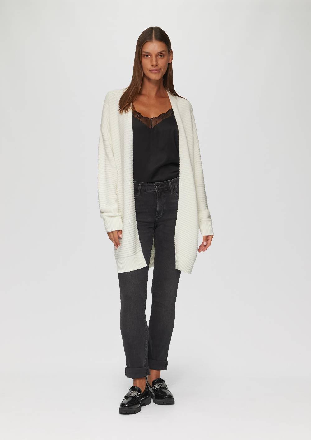 S.Oliver Strickjacke Mit Strukturmuster