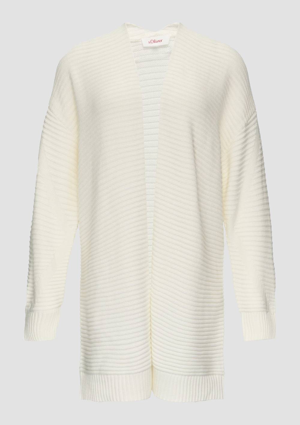 S.Oliver Strickjacke Mit Strukturmuster