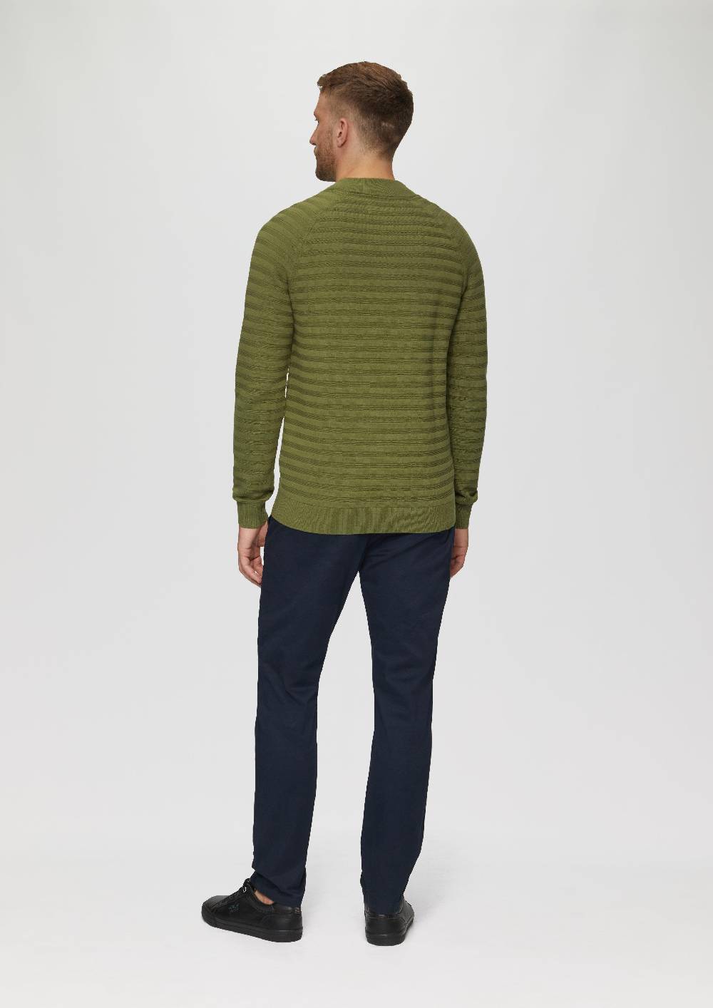 S.Oliver Strickjacke Mit Strukturstreifen