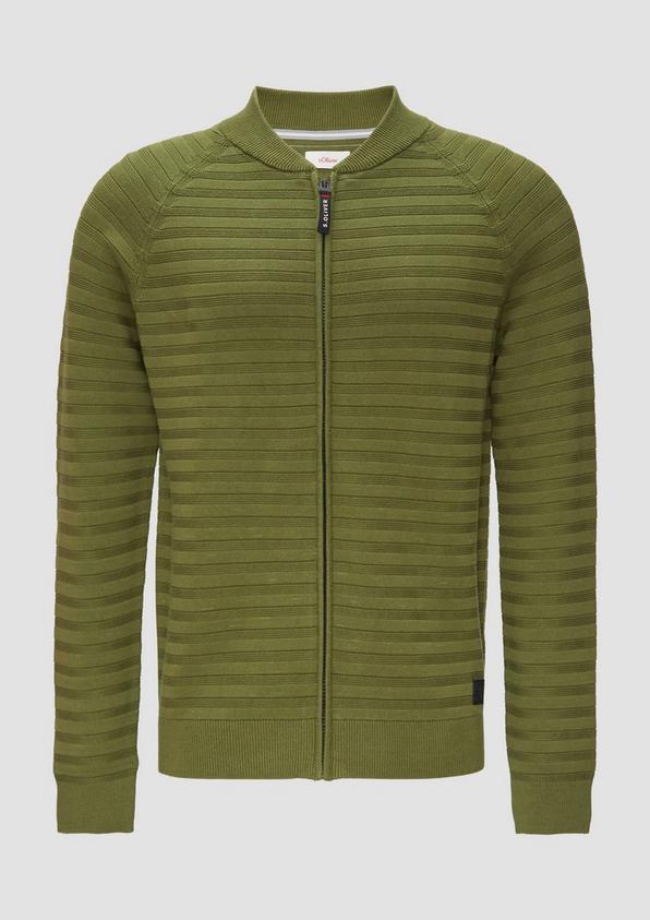 s.Oliver Strickjacke mit Strukturstreifen