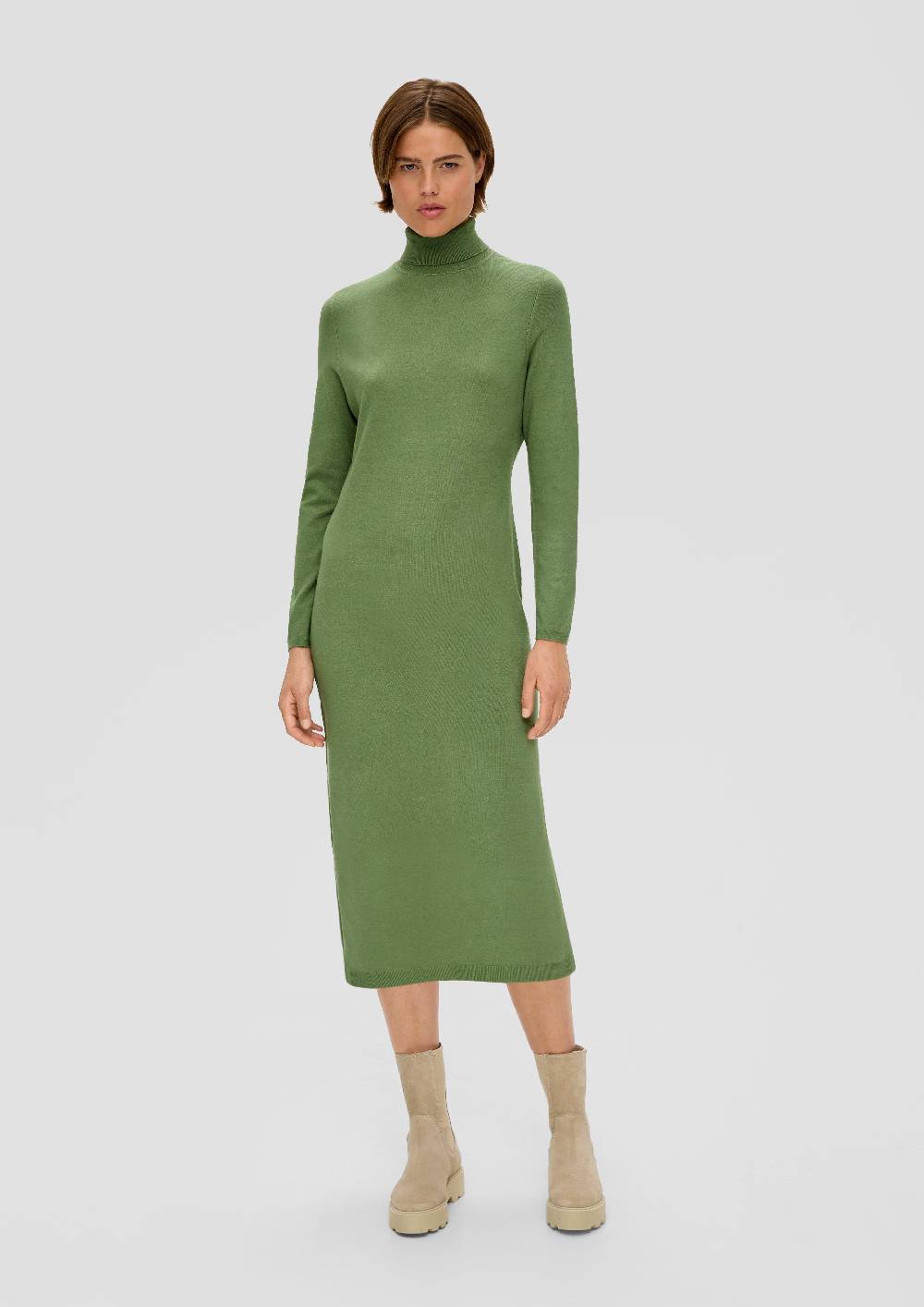S.Oliver Strickkleid Aus Viskosemix