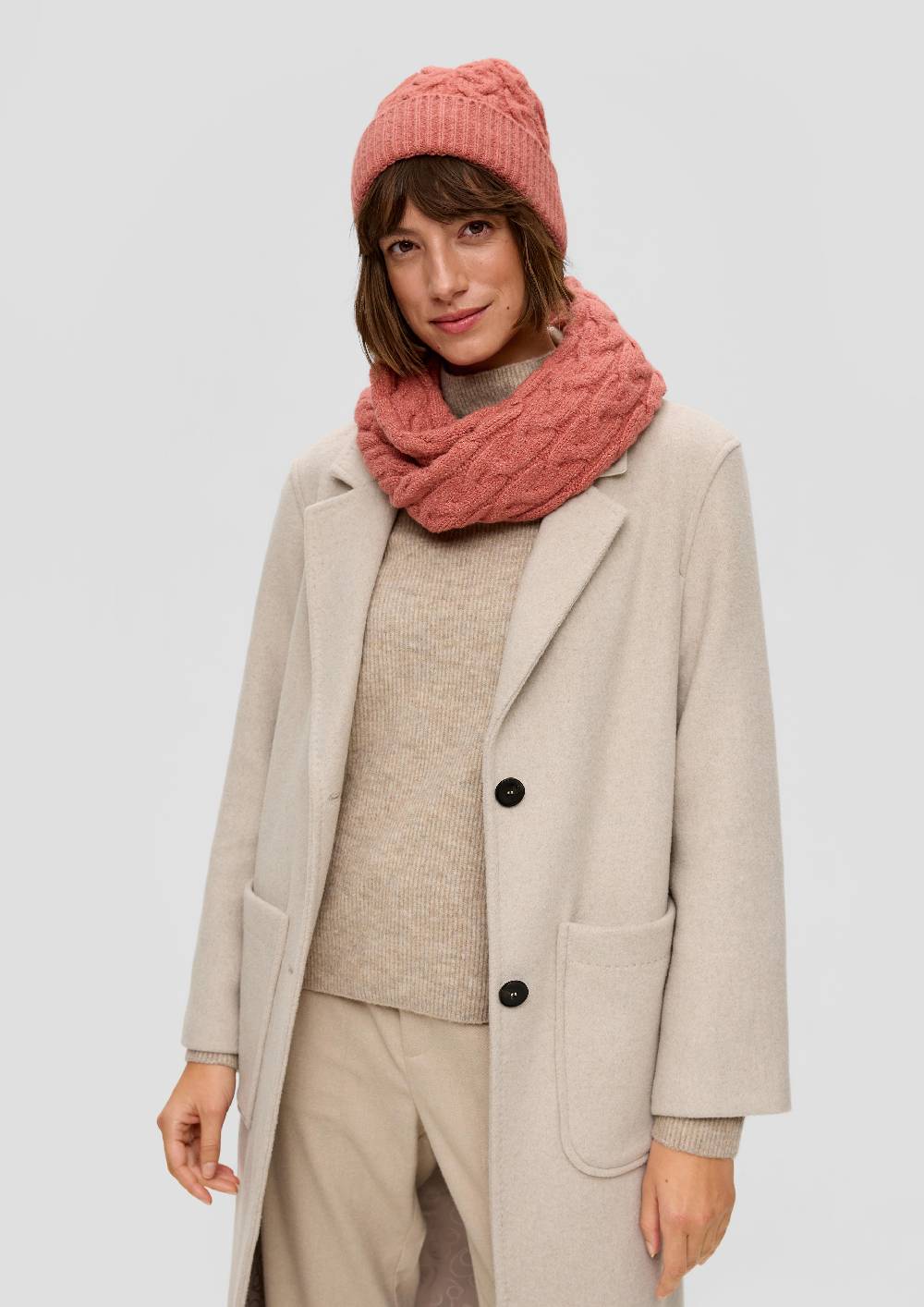 S.Oliver Strickmütze Aus Baumwollmix