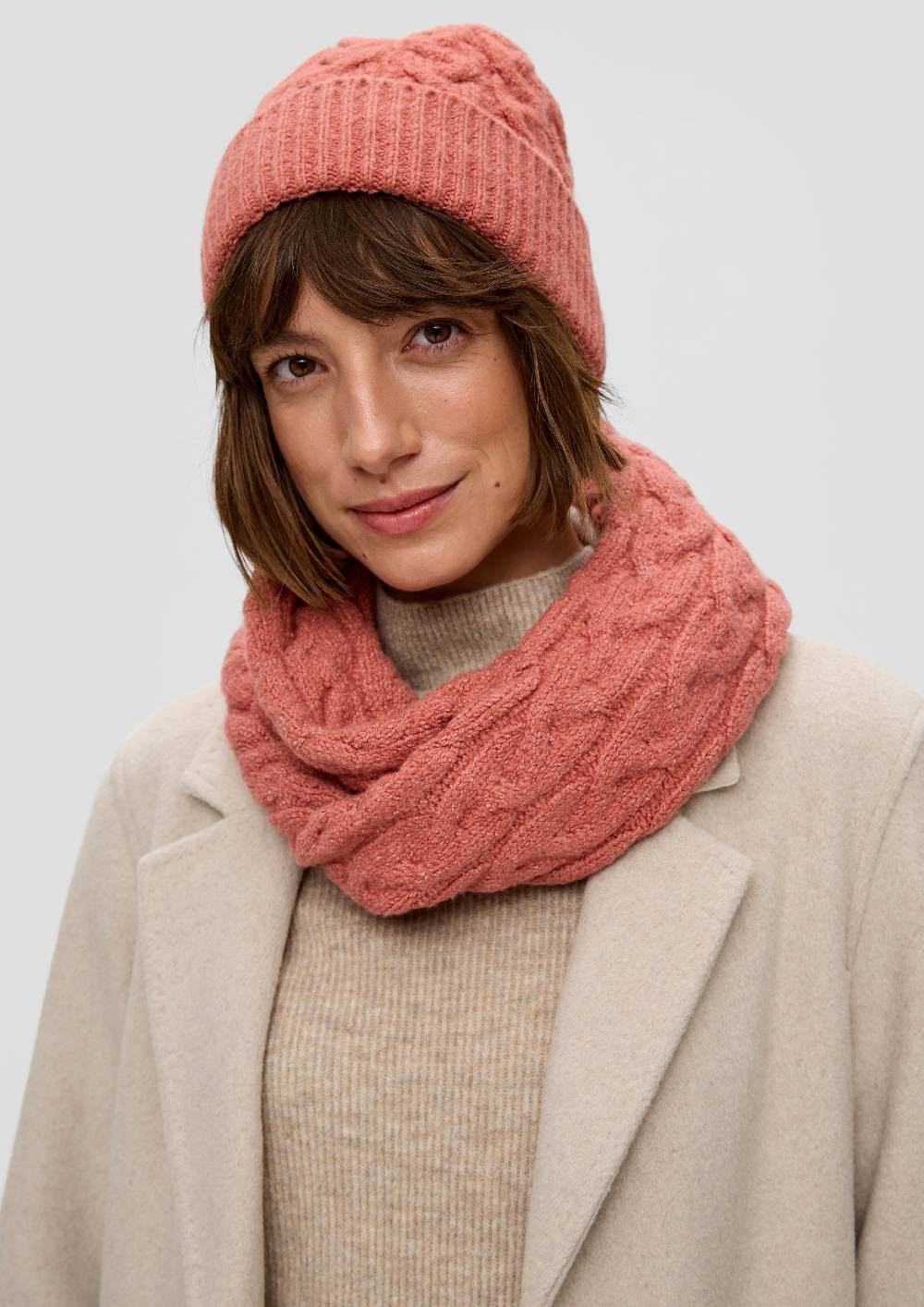 S.Oliver Strickmütze Aus Baumwollmix