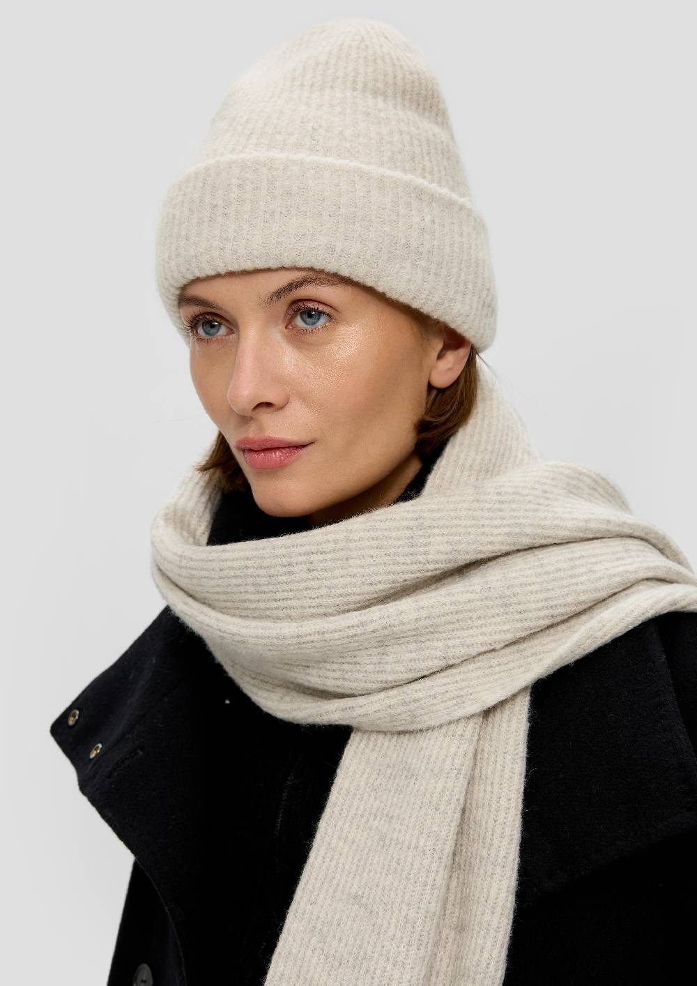 S.Oliver Strickmütze Aus Wollmix