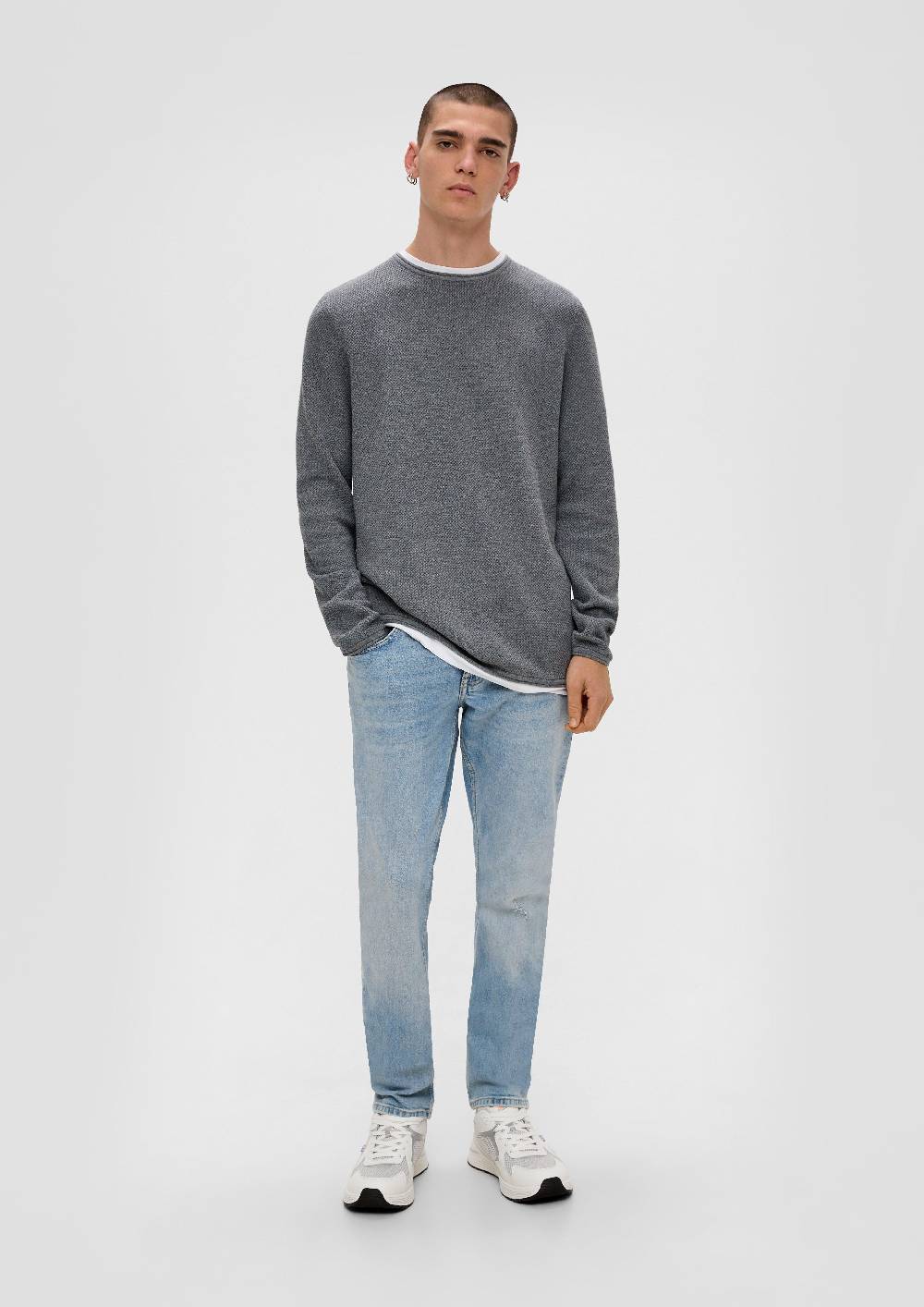 S.Oliver Strickpullover Aus Reiner Baumwolle