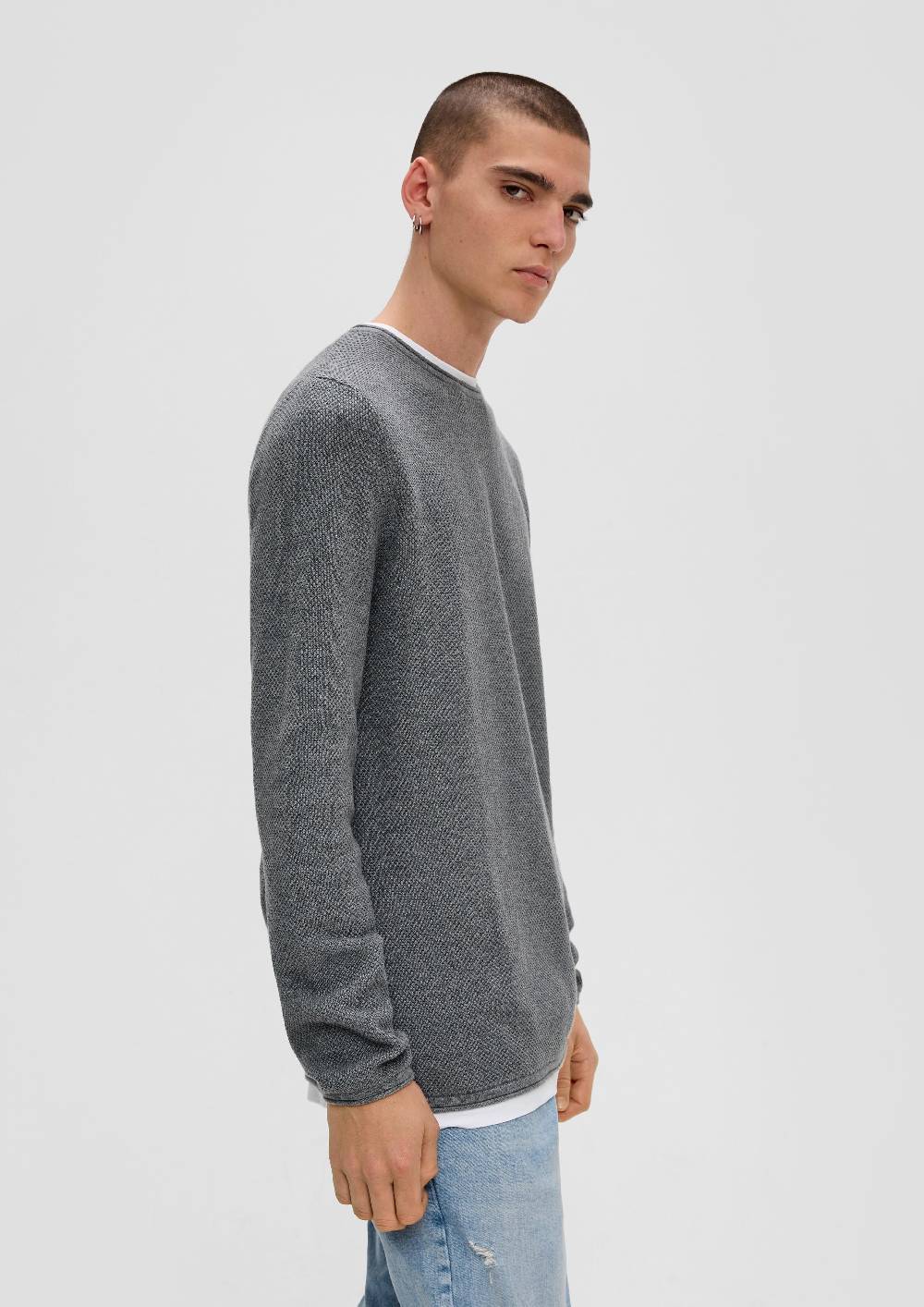 S.Oliver Strickpullover Aus Reiner Baumwolle