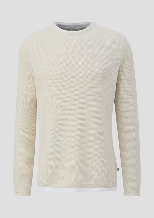 s.Oliver Strickpullover aus reiner Baumwolle