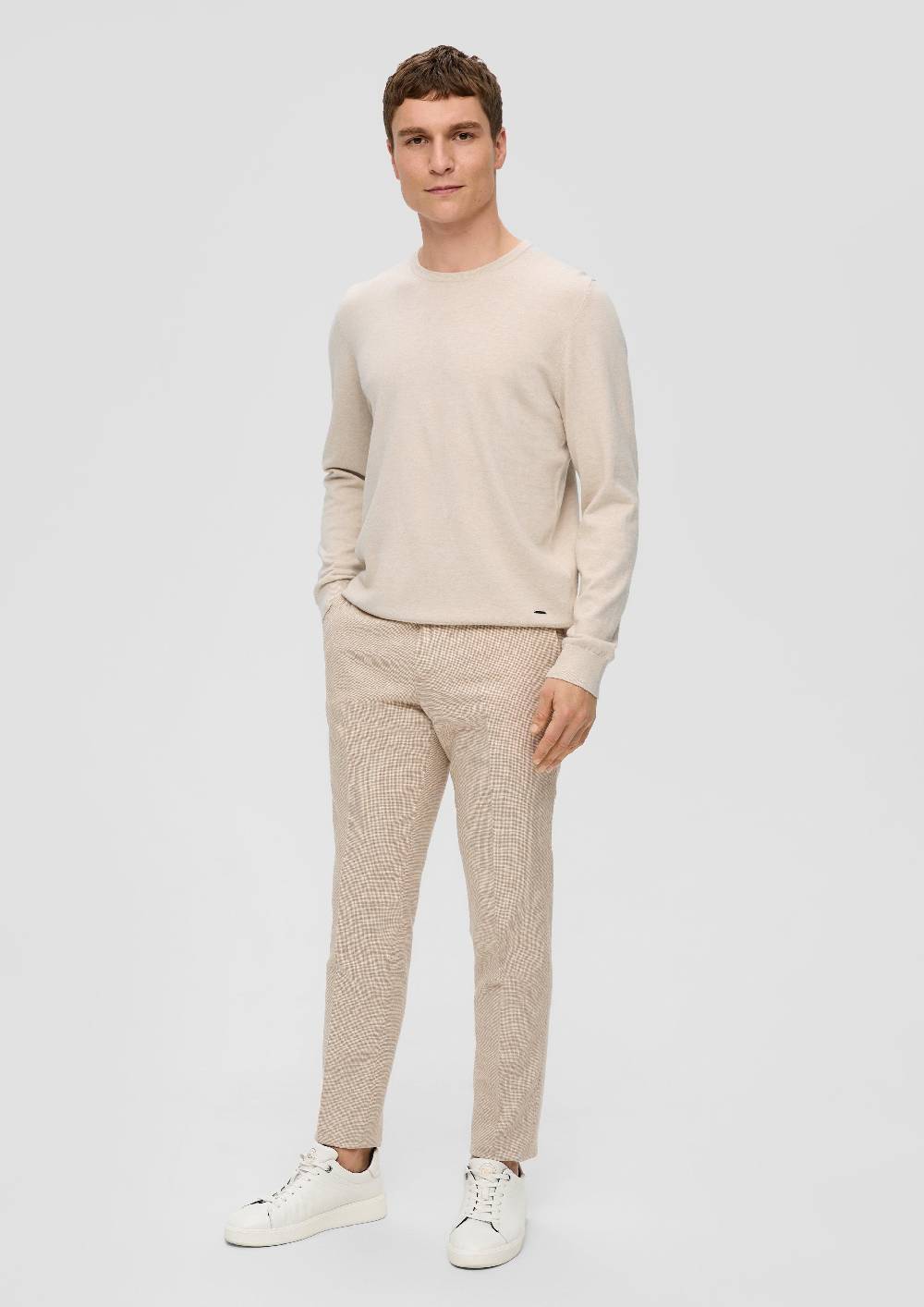 S.Oliver Strickpullover Aus Seide Mit Crew Neck