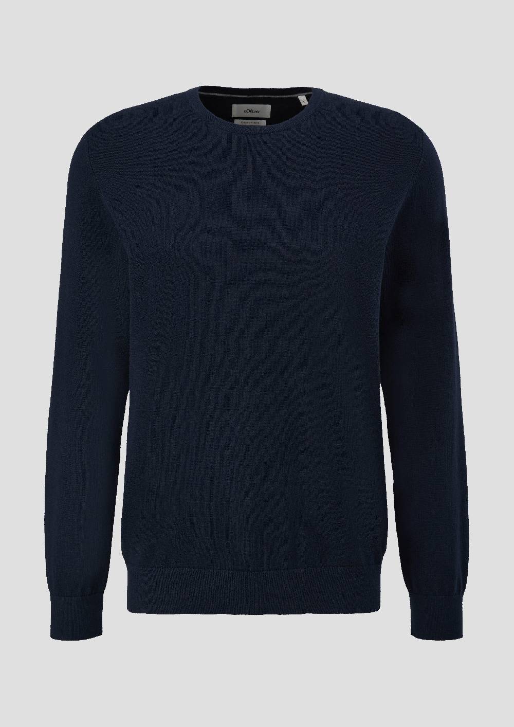 S.Oliver Strickpullover Aus Seide Mit Crew Neck