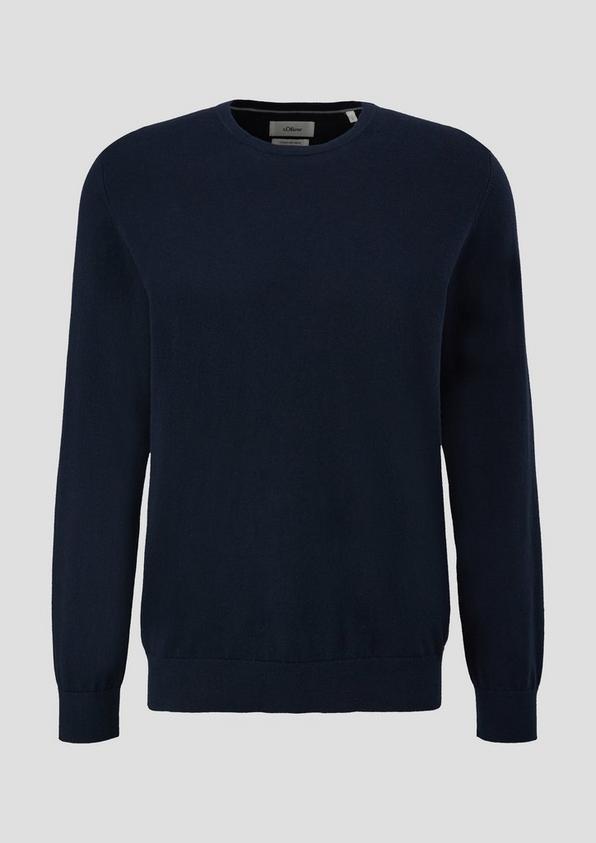 s.Oliver Strickpullover aus Seide mit Crew Neck
