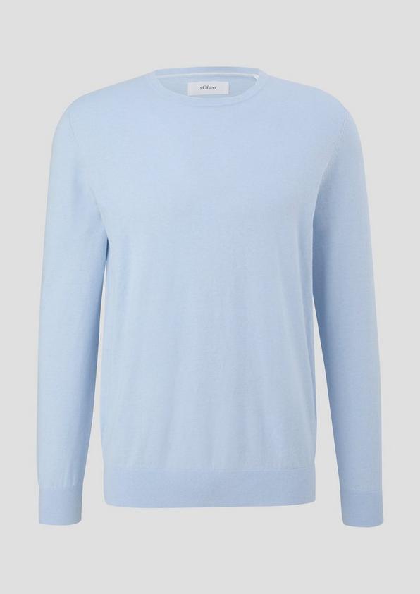 s.Oliver Strickpullover aus Seide mit Crew Neck