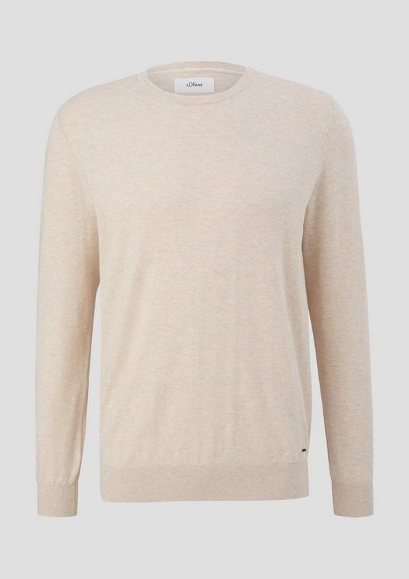 s.Oliver Strickpullover aus Seide mit Crew Neck