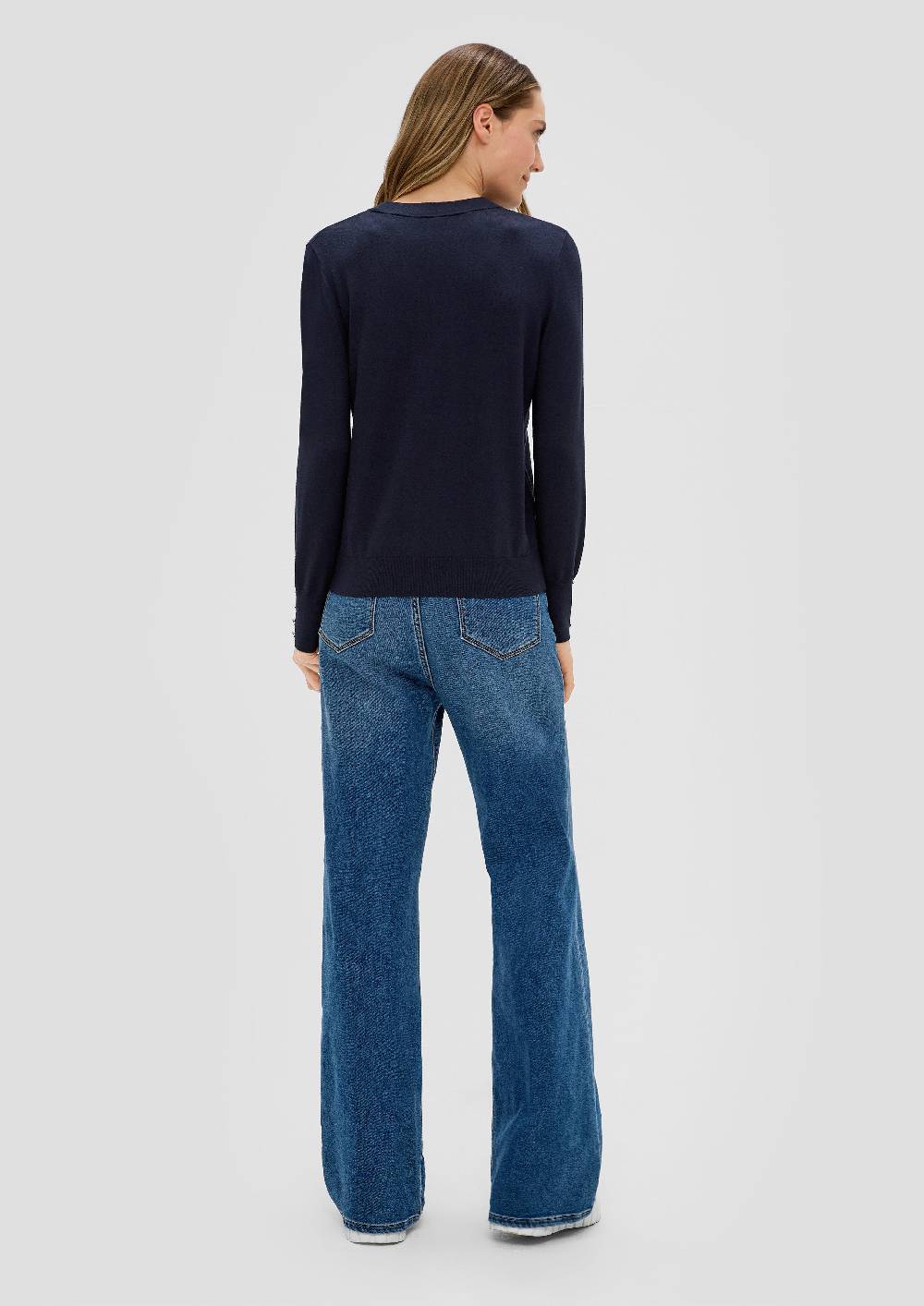 S.Oliver Strickpullover Aus Viskosemix