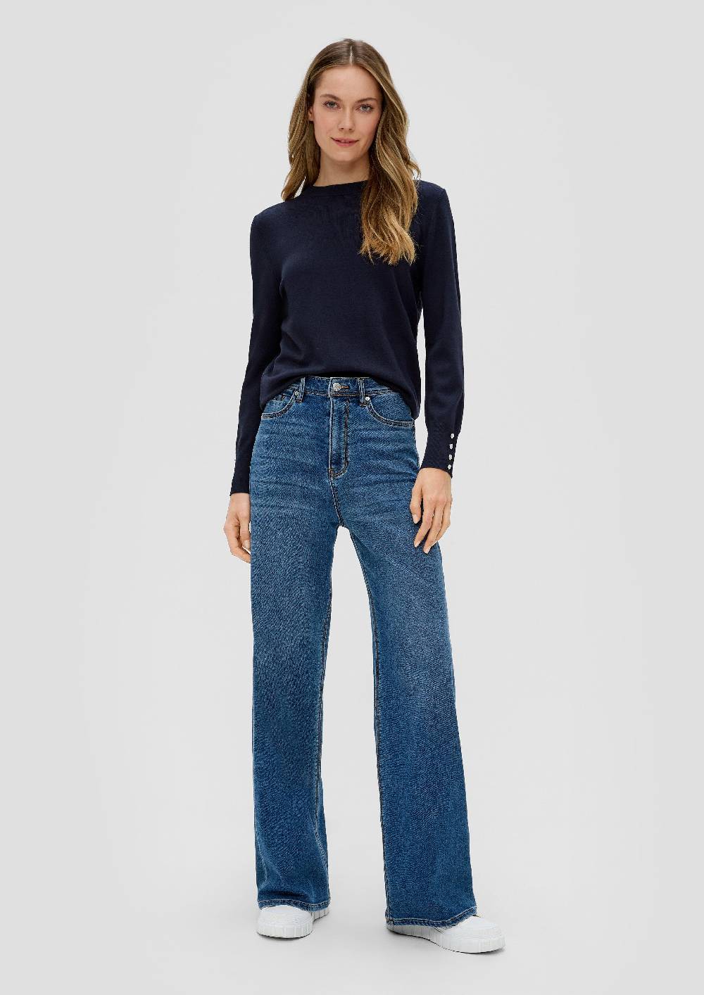 S.Oliver Strickpullover Aus Viskosemix