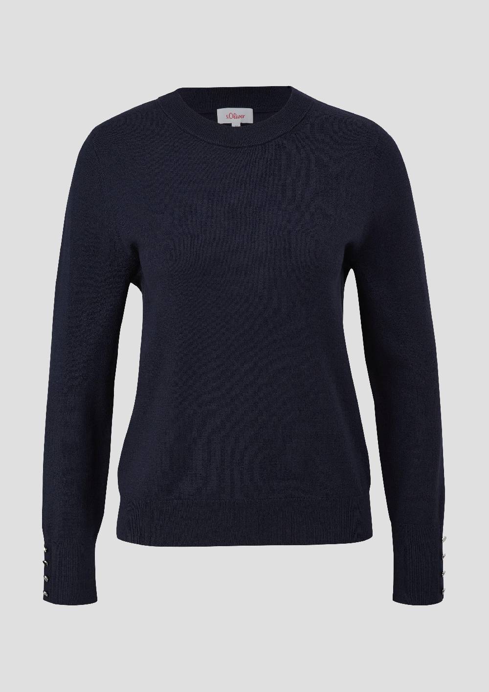S.Oliver Strickpullover Aus Viskosemix