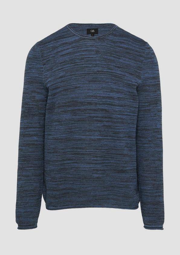 s.Oliver Strickpullover in Melange-Optik