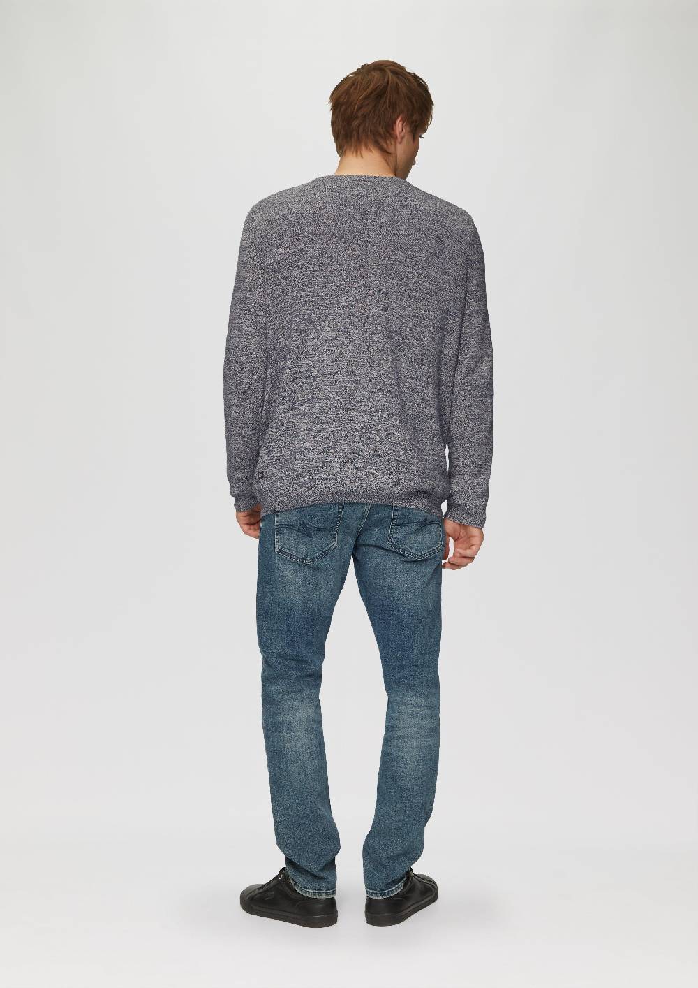 S.Oliver Strickpullover In Melierter Optik