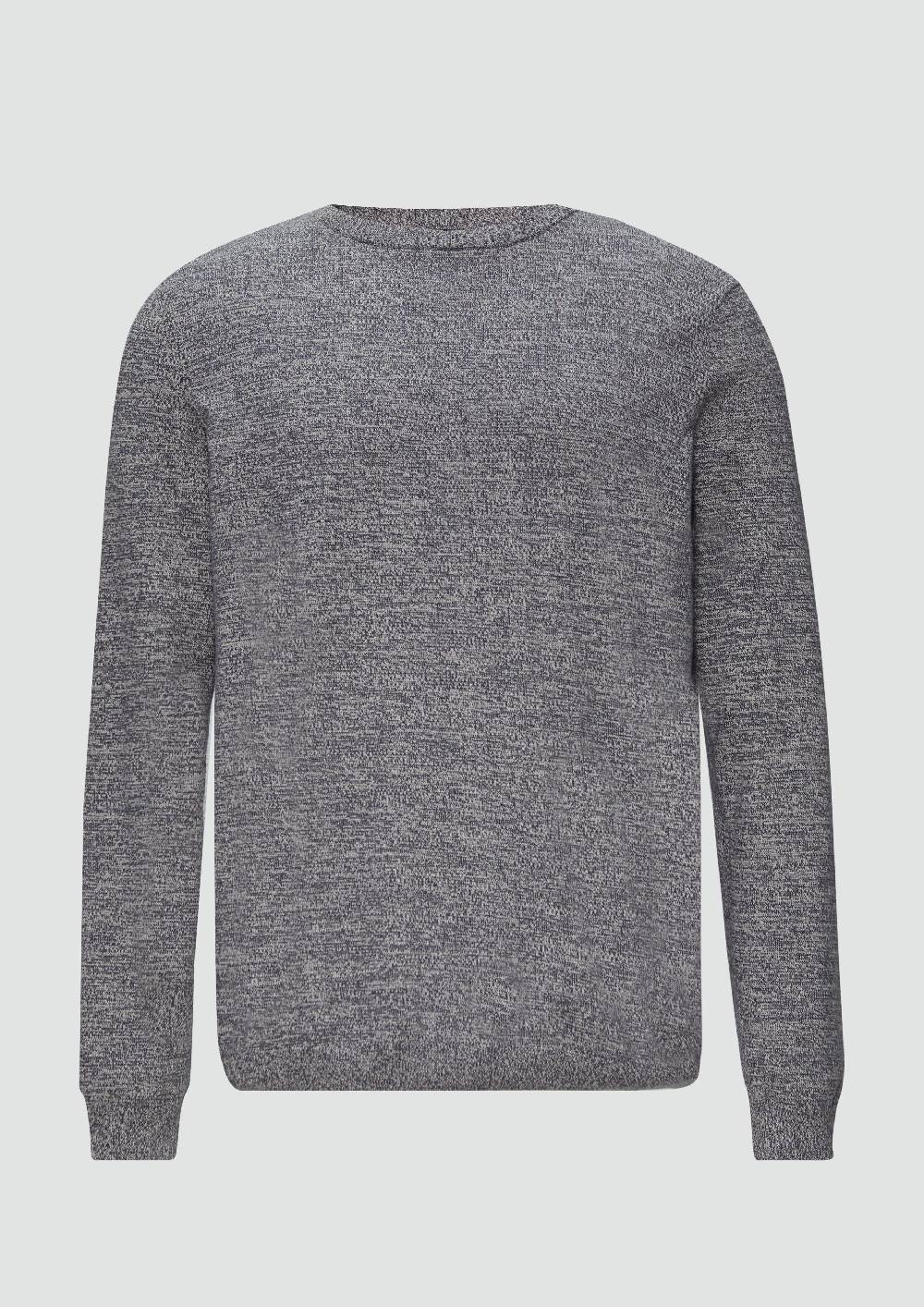 S.Oliver Strickpullover In Melierter Optik