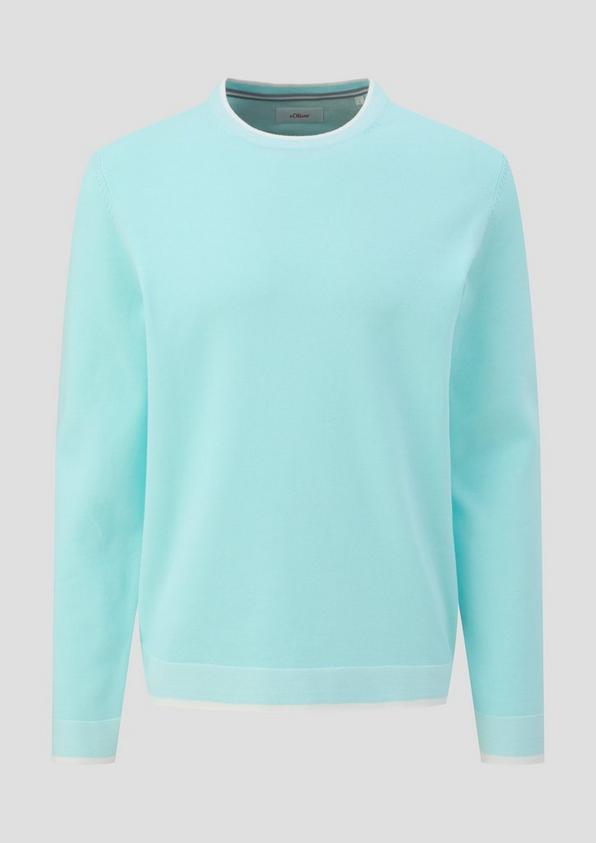 s.Oliver Strickpullover in melierter Optik