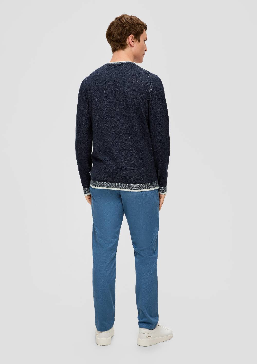 S.Oliver Strickpullover In Melierter Optik