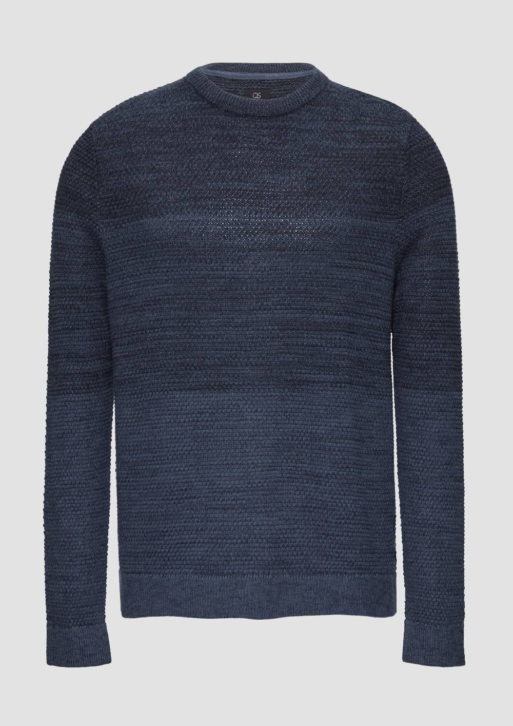 S.Oliver Strickpullover In Melierter Streifenoptik