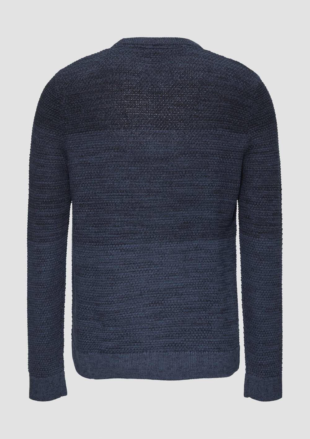 S.Oliver Strickpullover In Melierter Streifenoptik