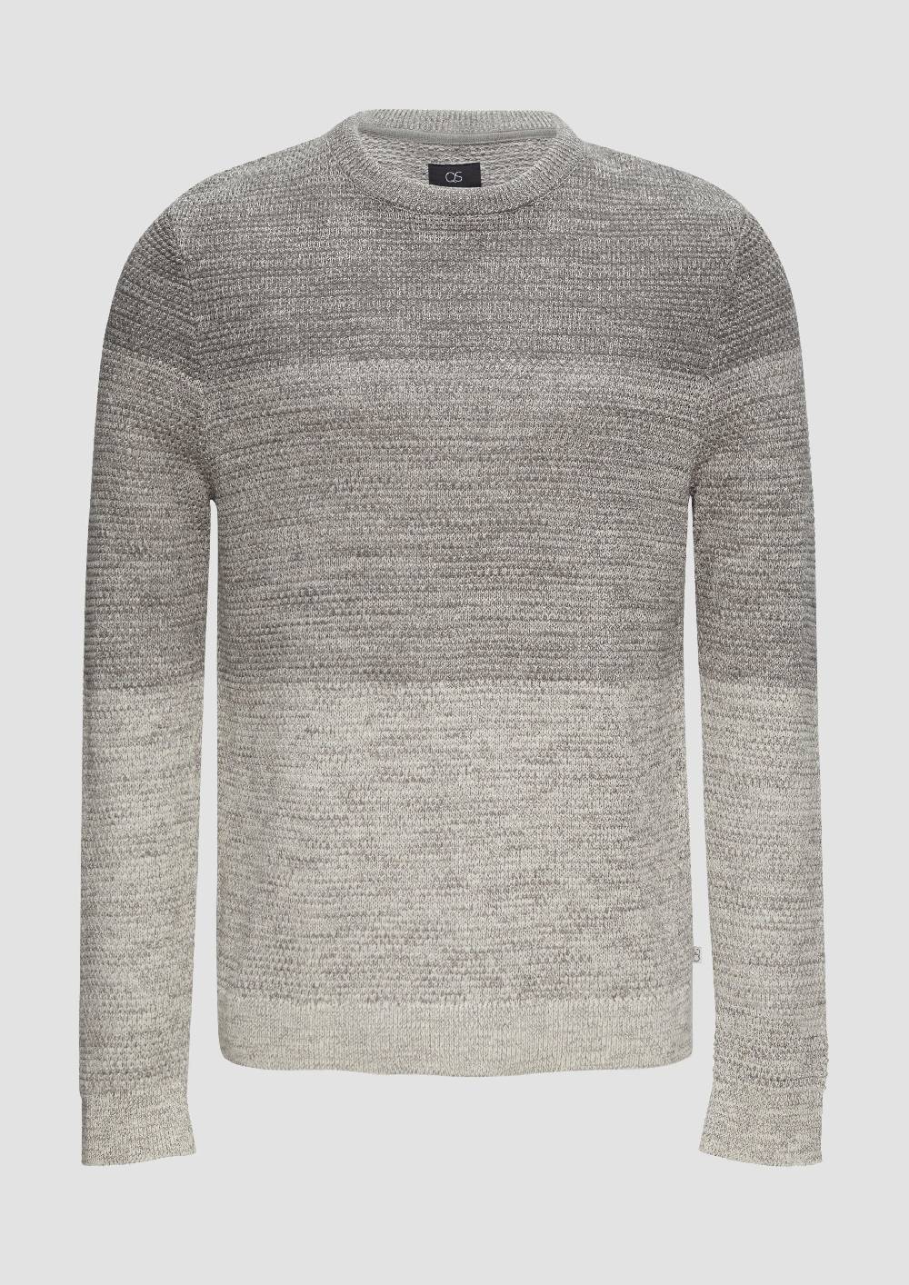 S.Oliver Strickpullover In Melierter Streifenoptik