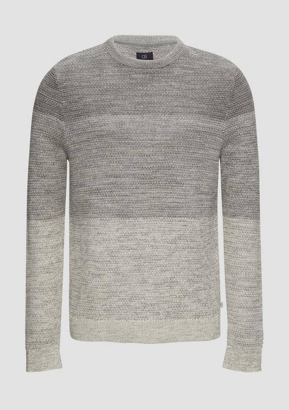 S.Oliver Strickpullover In Melierter Streifenoptik