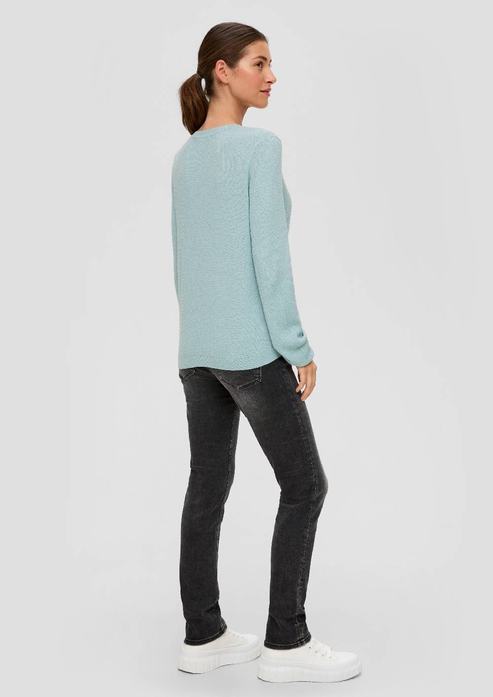 S.Oliver Strickpullover Mit Dobby-Struktur