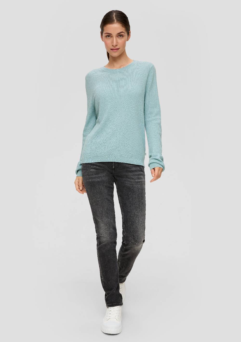 S.Oliver Strickpullover Mit Dobby-Struktur