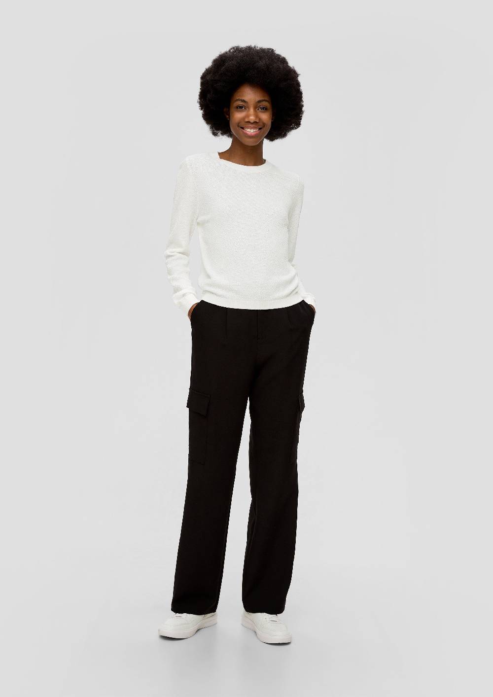 S.Oliver Strickpullover Mit Dobby-Struktur