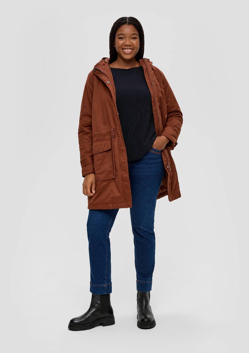 S.Oliver Strickpullover Mit Geschlitztem Saum