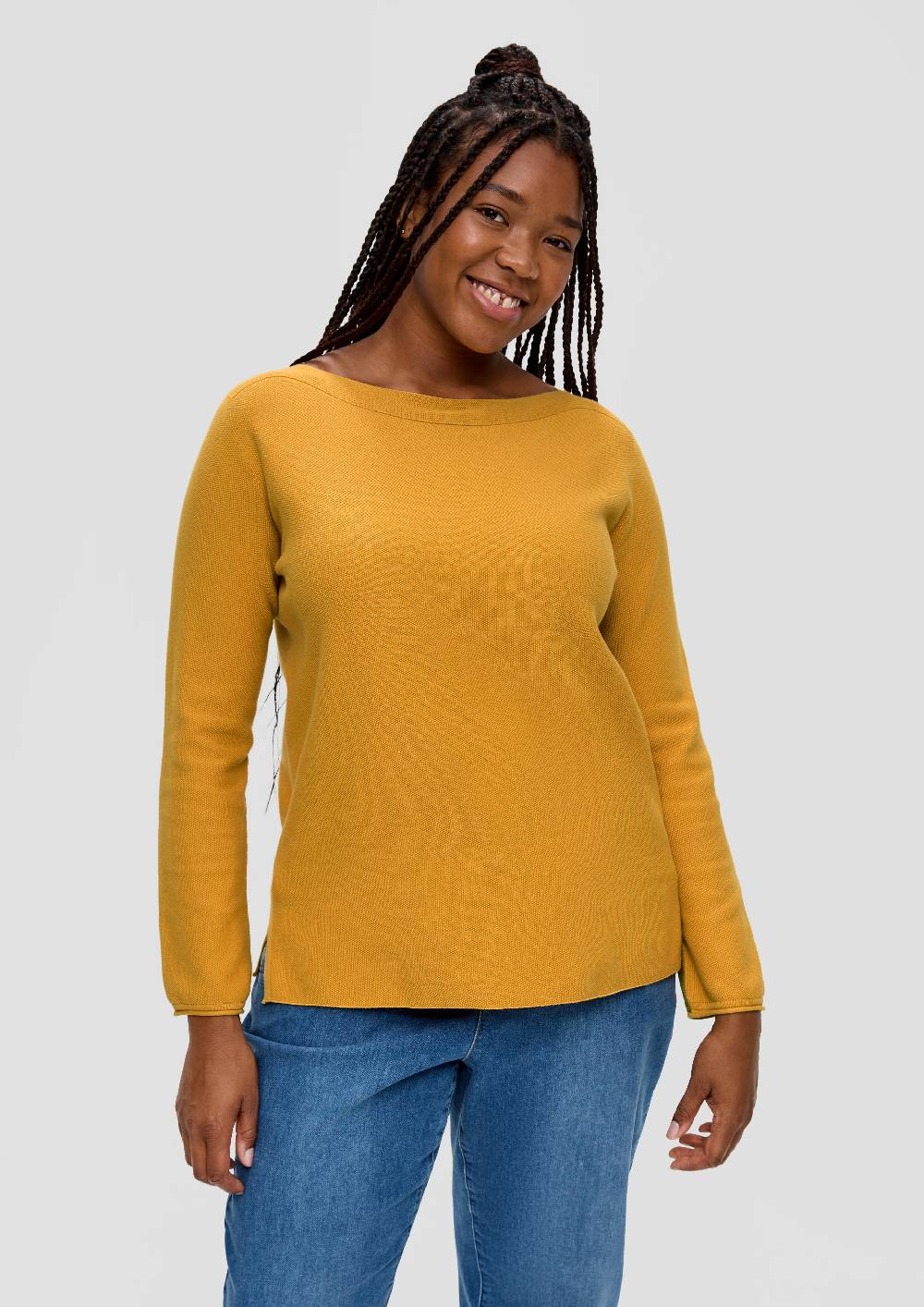 S.Oliver Strickpullover Mit Geschlitztem Saum