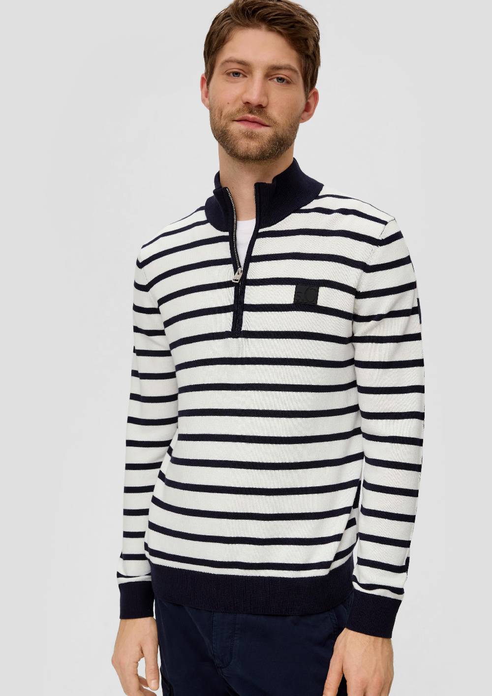 S.Oliver Strickpullover Mit Half-Zip