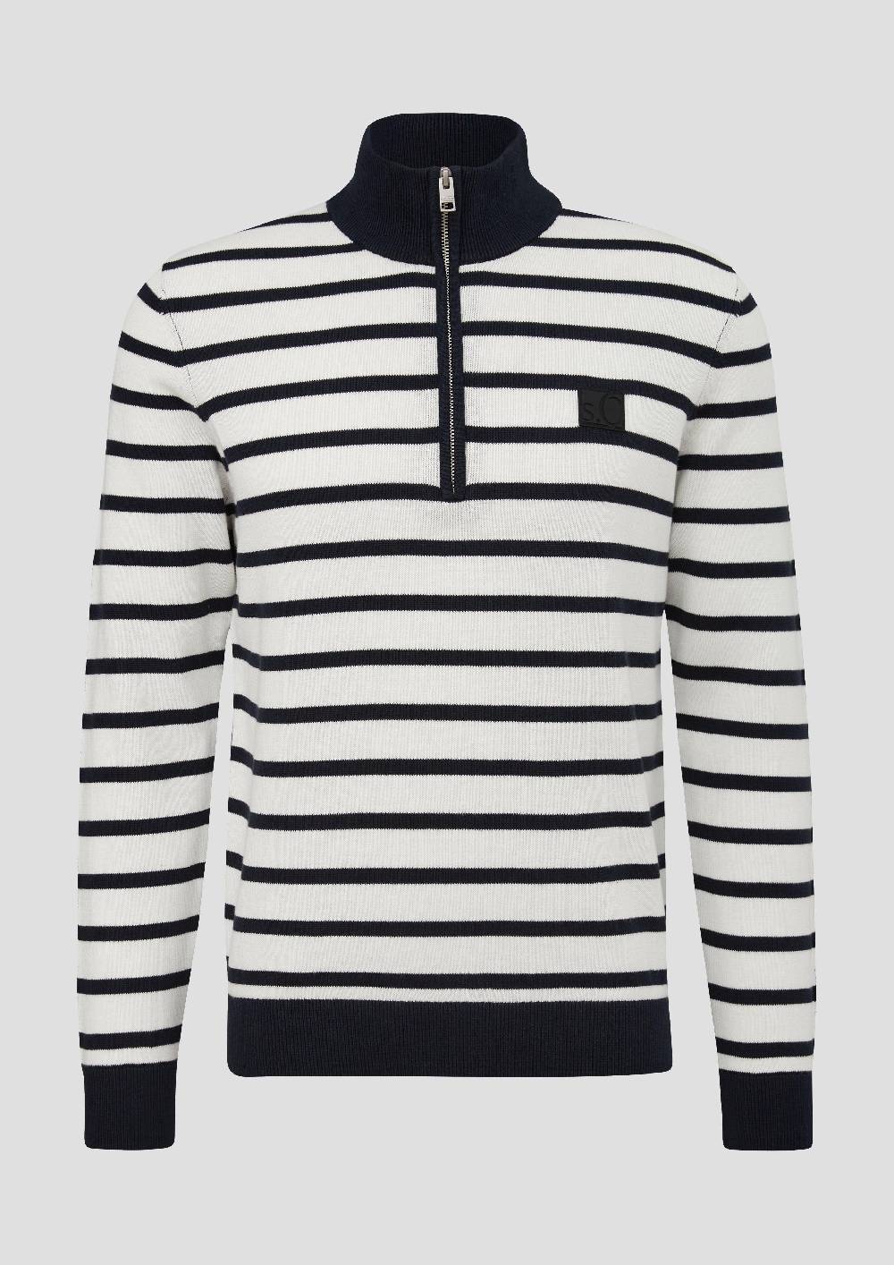 S.Oliver Strickpullover Mit Half-Zip